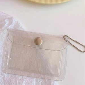 Very cut Clear flap card holder